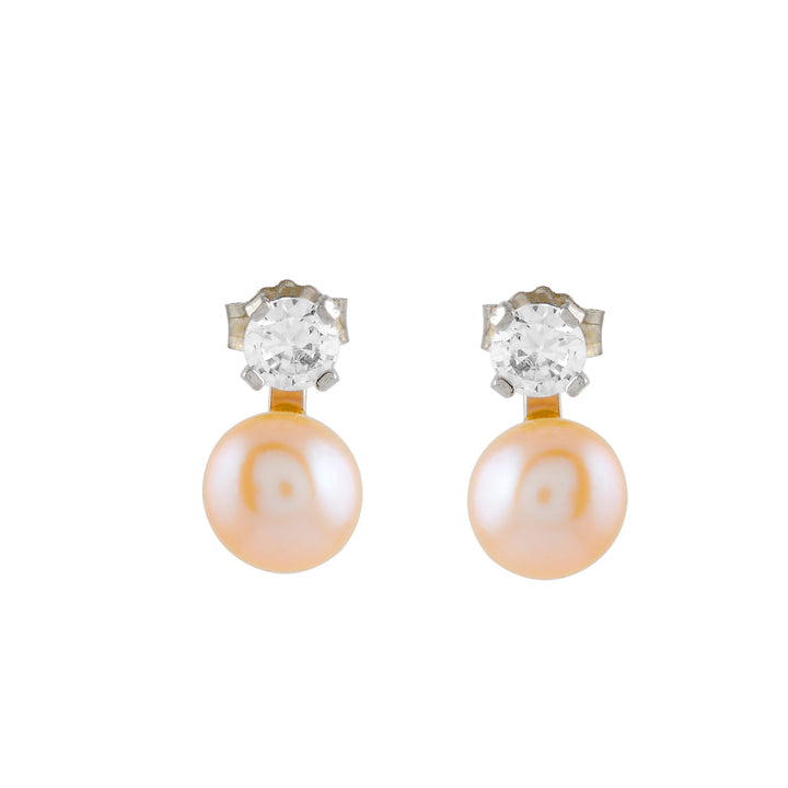 Regal Pinky Pearl Studs - Krishna Jewellers Pearls and Gems