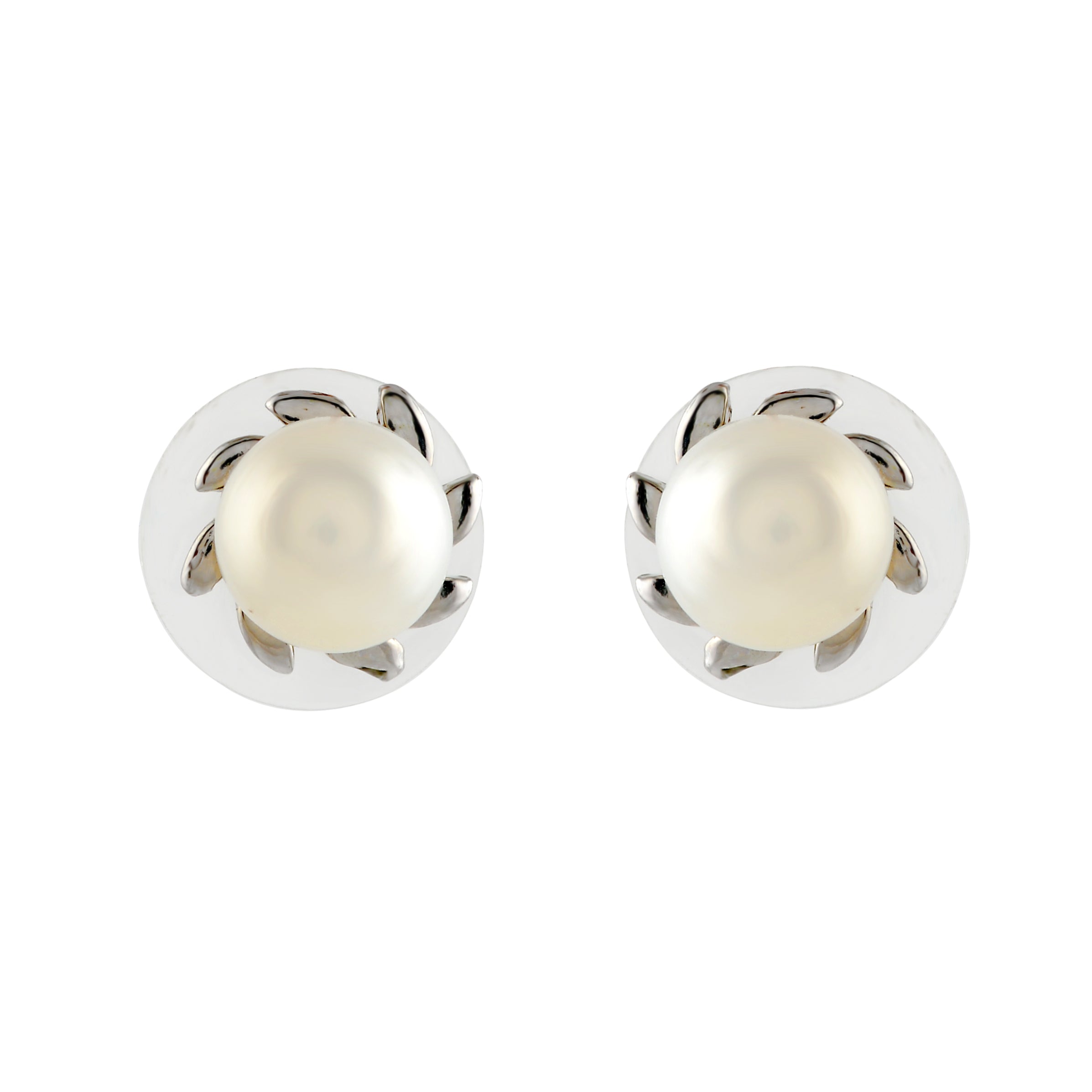 Swirl Pattern Pearl Stud - Krishna Jewellers Pearls and Gems
