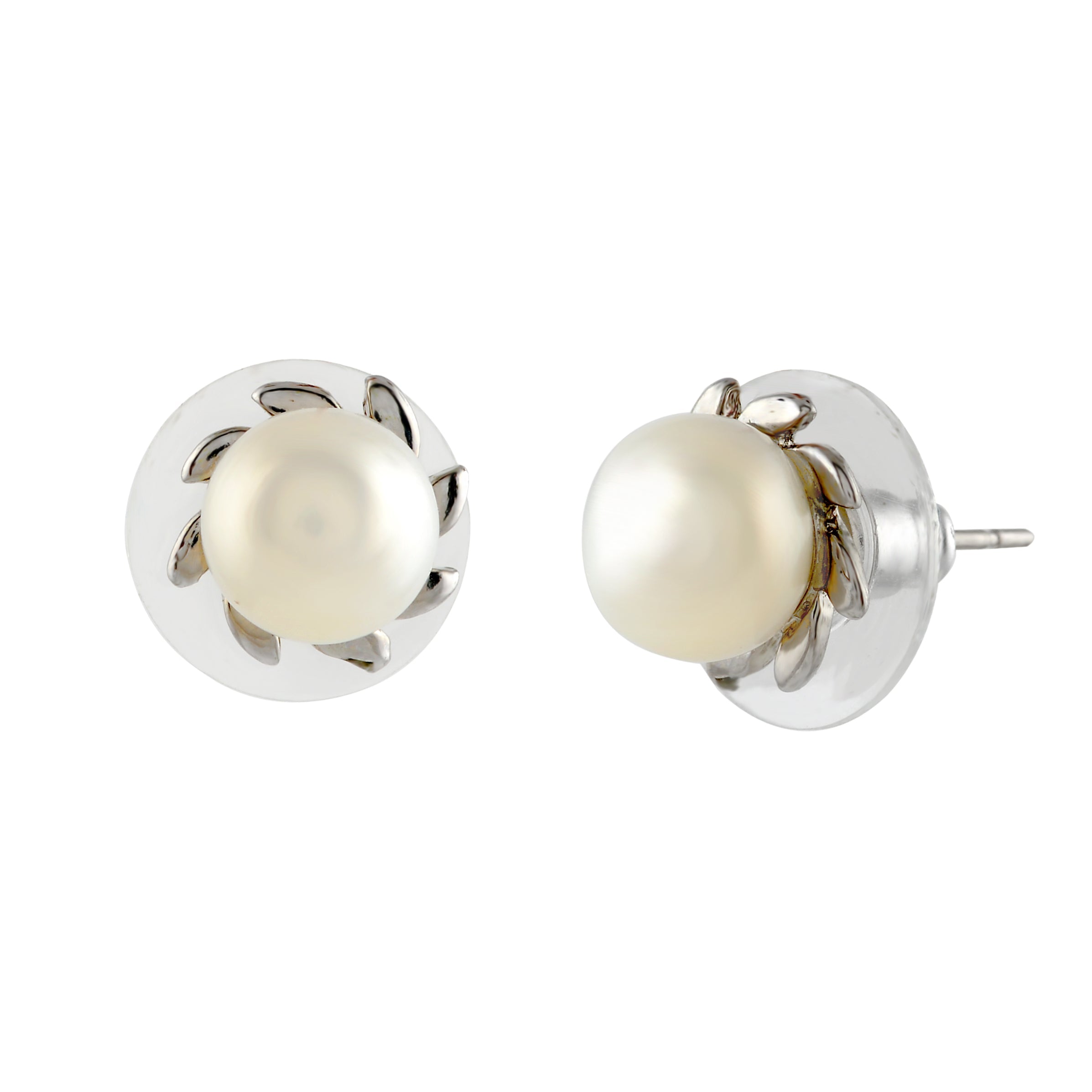 Shop Swirl Pearl Stud Earrings - Lightweight & Comfortable