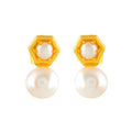 Stud Earrings with the Perfect Pearl