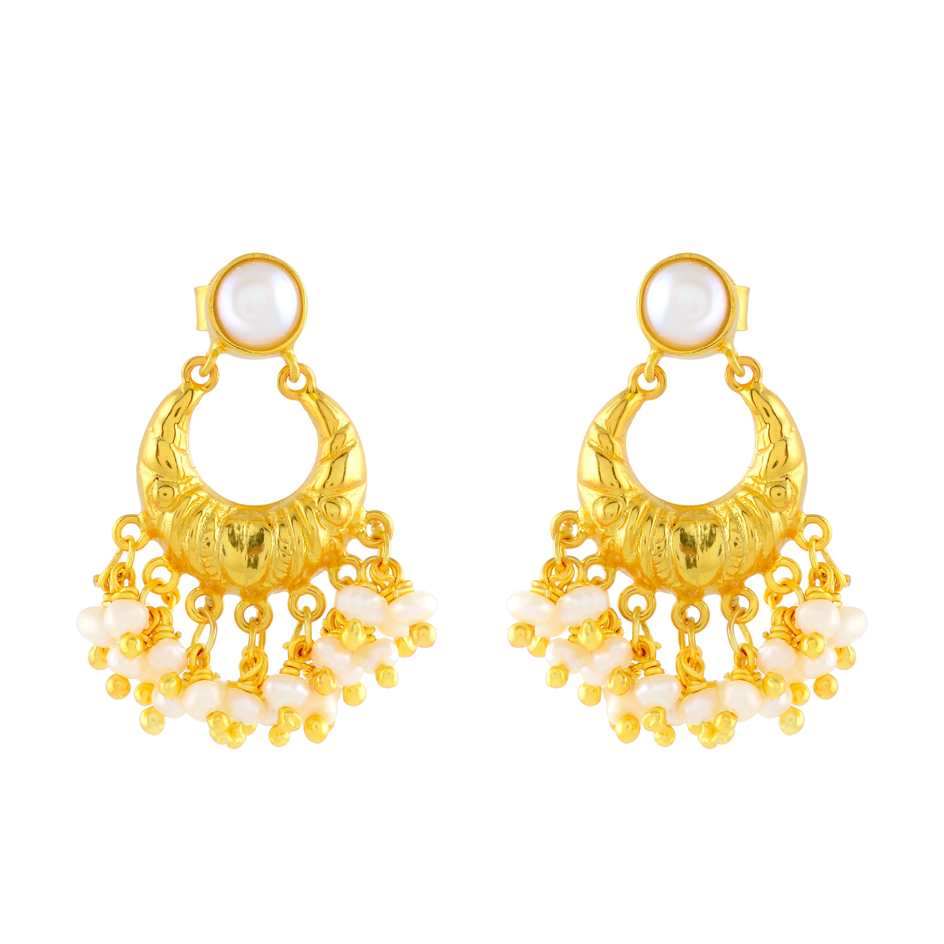 Beautiful Chandbali Earrings - Krishna Jewellers Pearls and Gems