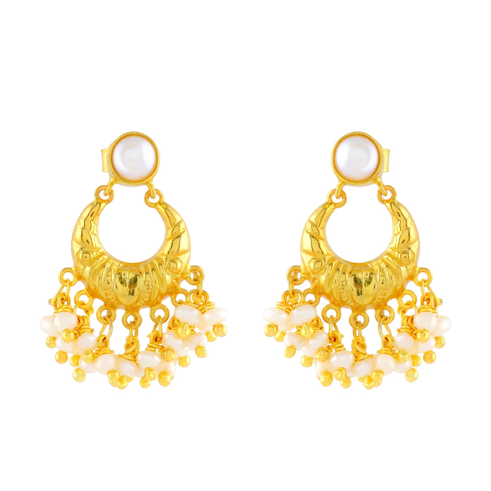 Beautiful Chandbali Earrings - Krishna Jewellers Pearls and Gems