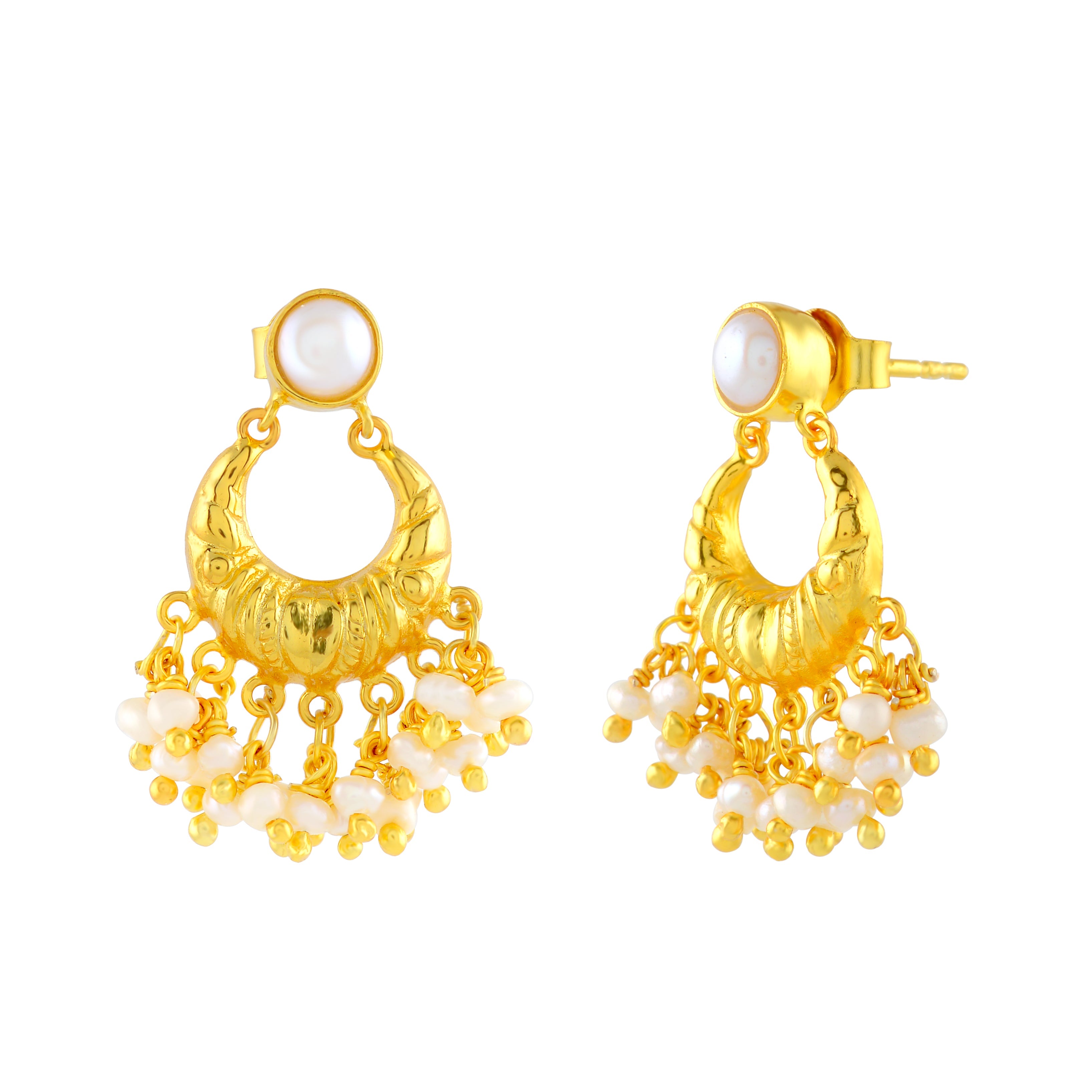 Beautiful Chandbali Earrings - Krishna Jewellers Pearls and Gems