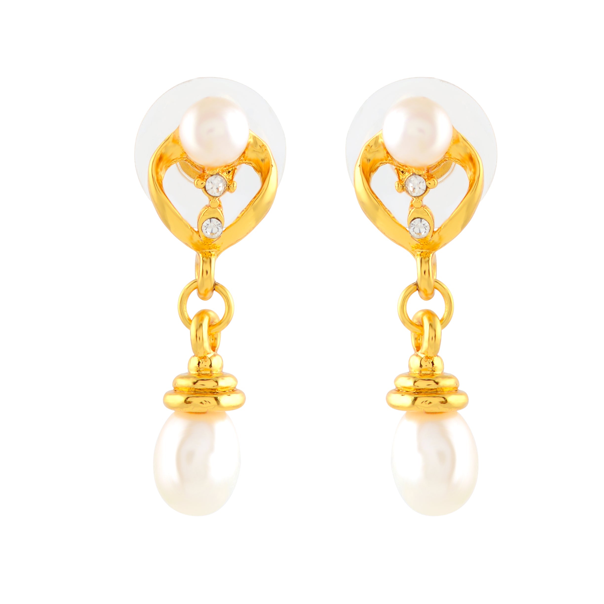 Dainty Pearl Drop Earrings - Krishna Jewellers Pearls and Gems