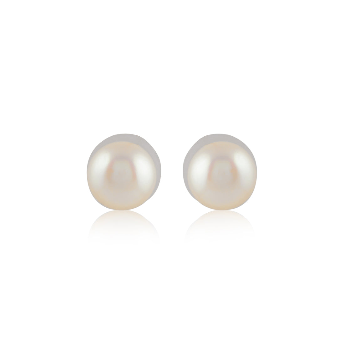Classic Cream Pearl Studs (Freshwater Pearl Stud Earrings )