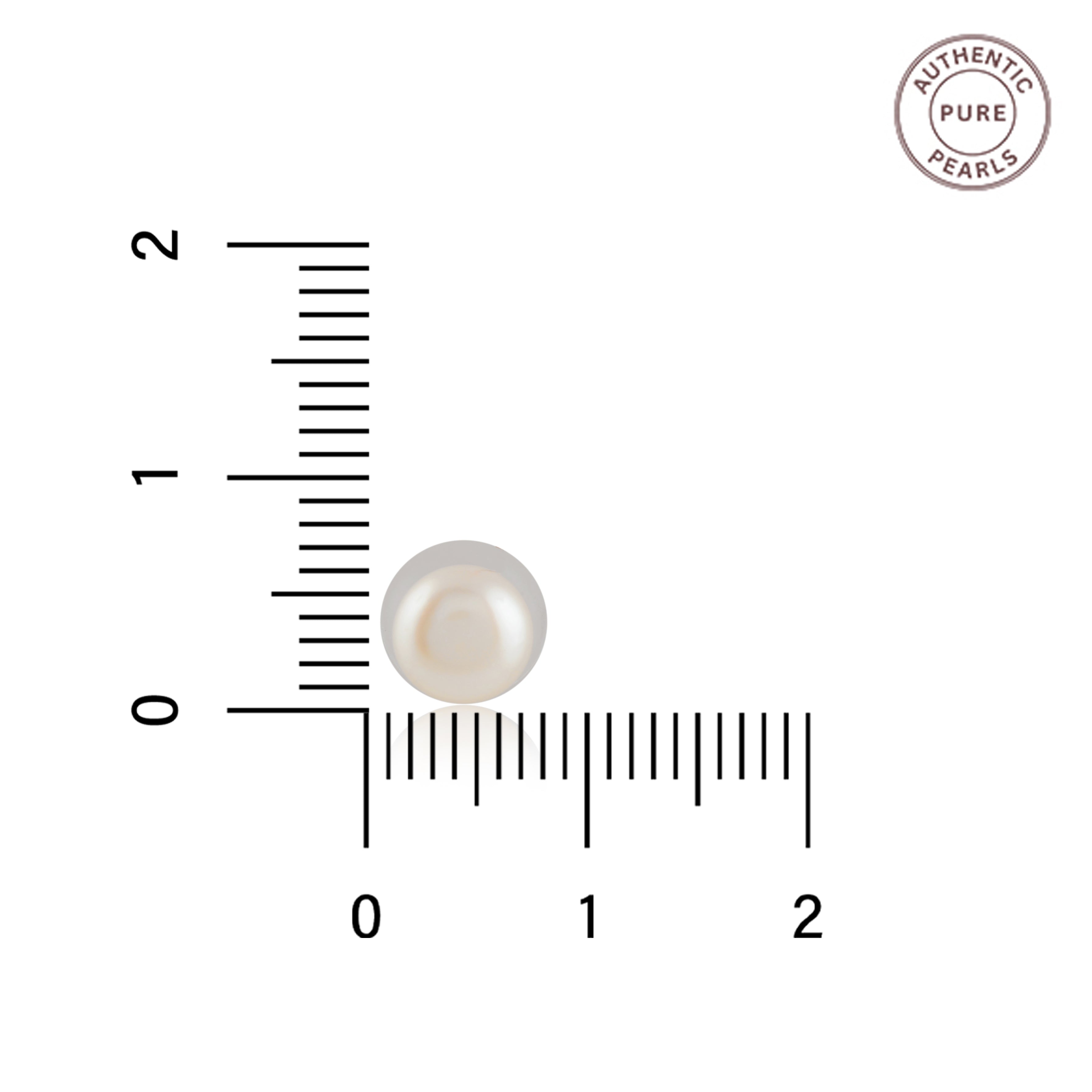 Classic white Pearl studs ( fresh water white pearl studs )