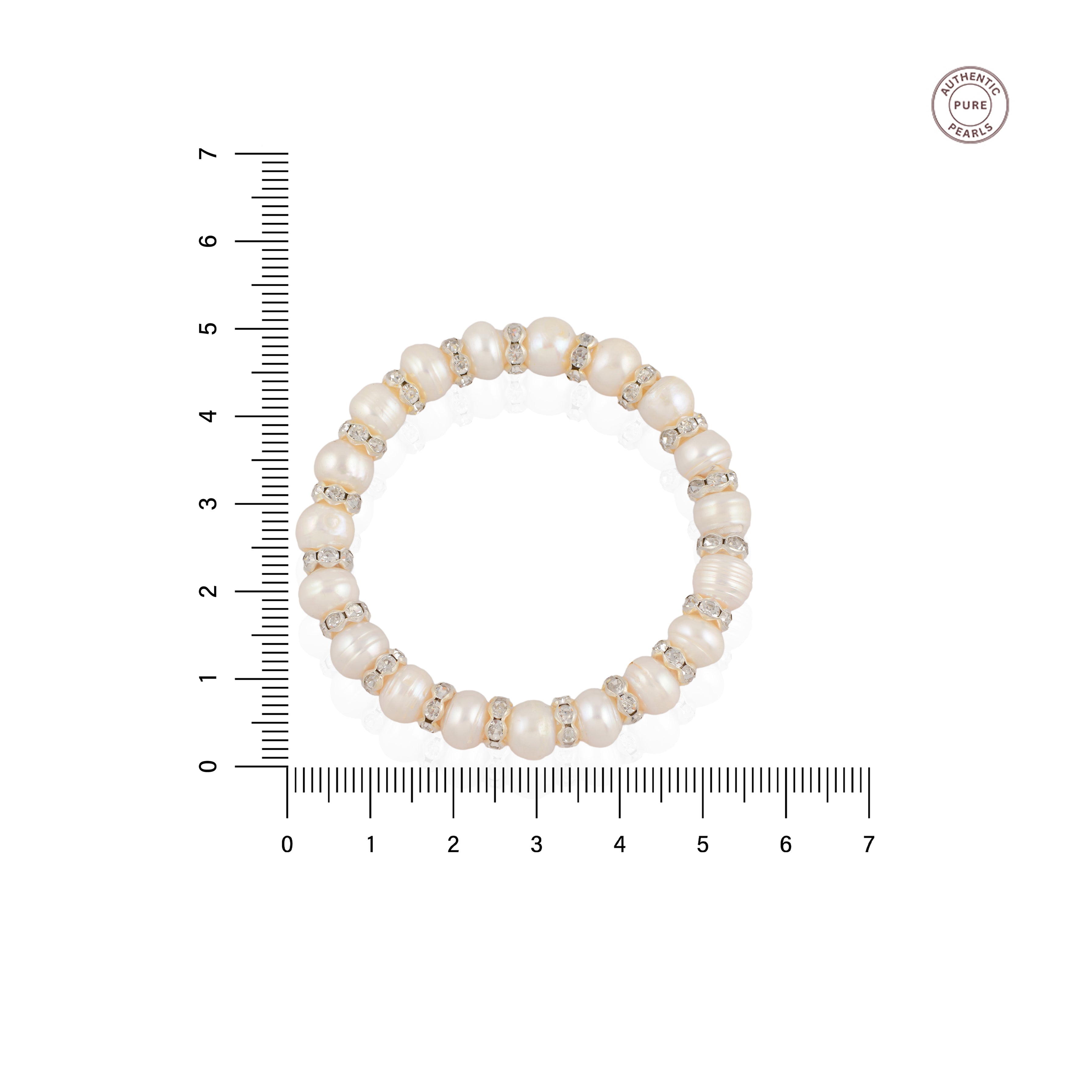 Artisan Pearl & Stone Bracelet (Freshwater Pearl Bracelet with Stone Accents)