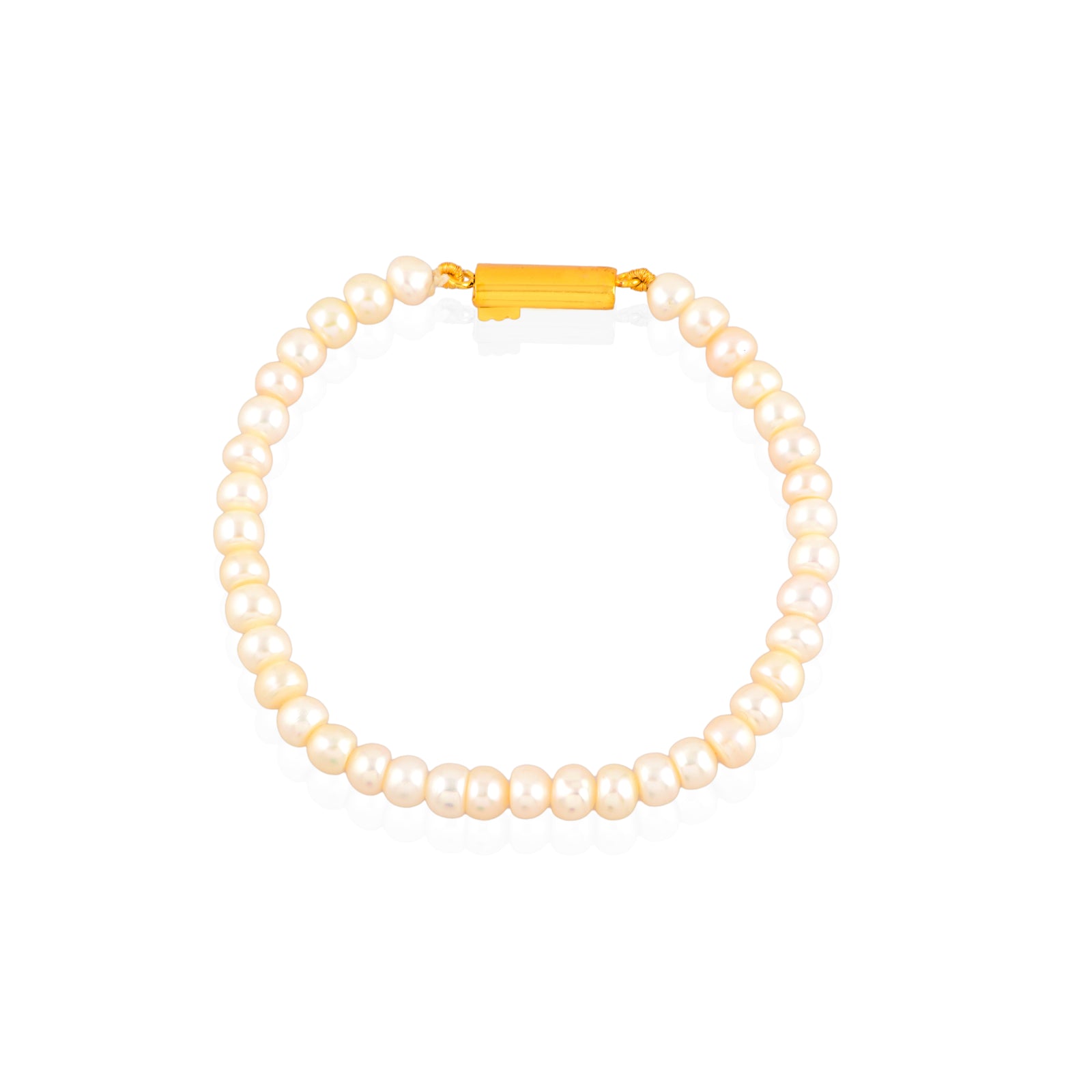 Classic Pearl String Necklace & Bracelet Set (Freshwater Pearl Necklace and Bracelet Set )
