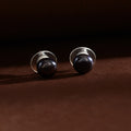 Classic black Pearl Stud Earrings (Dark-Toned Freshwater Pearl
