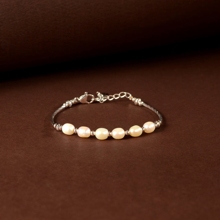 Timeless Pearl Bracelet (Sterling Silver Pearl Bracelet)