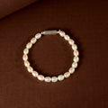 Classic White Pearl Bracelet (Freshwater Pearl Bracelet with Silver Clasp)