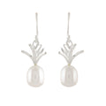 Beautiful Silver Pearl Hanging Earrings