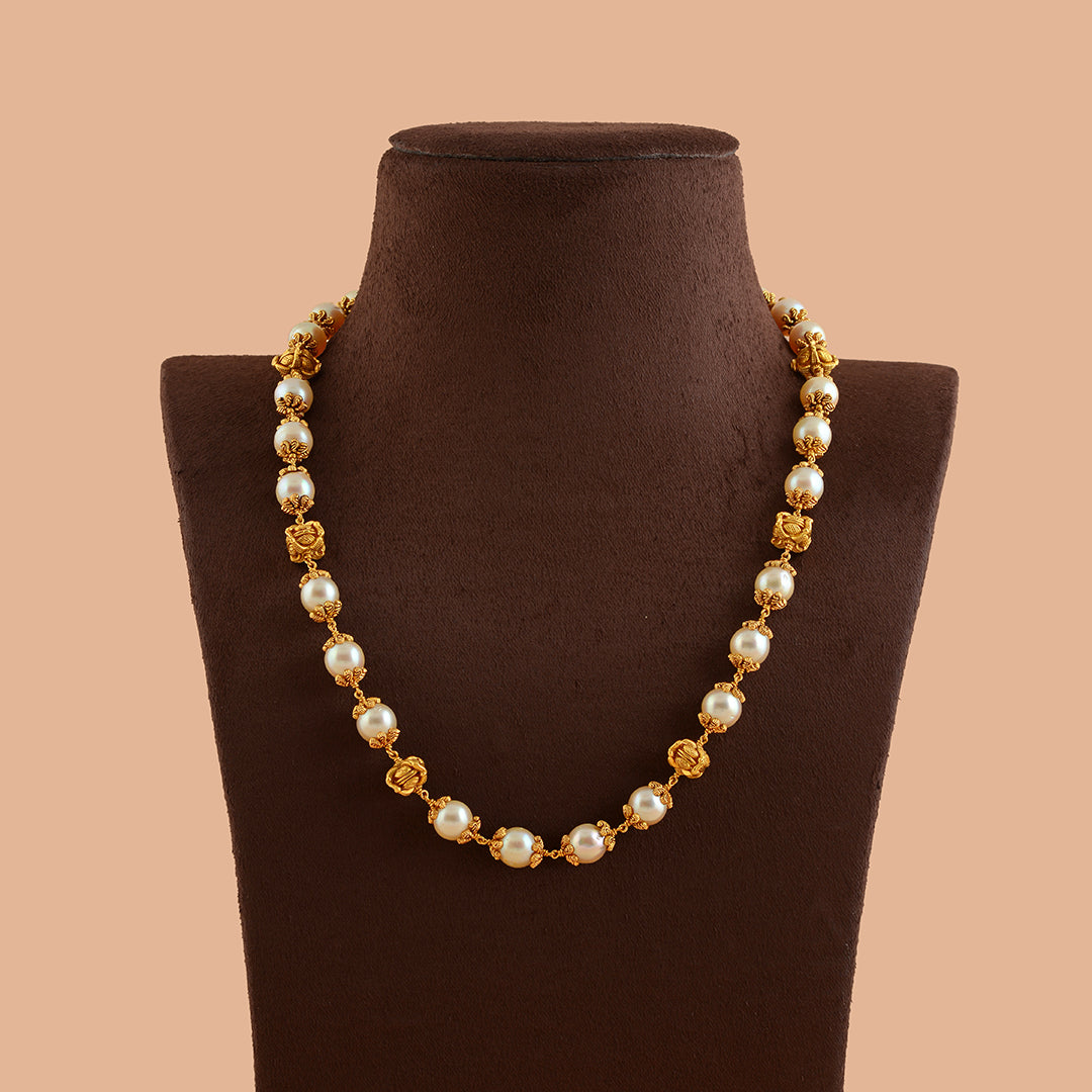 Beautiful South Sea Gold Pearl Necklace - Krishna Jewellers Pearls and Gems