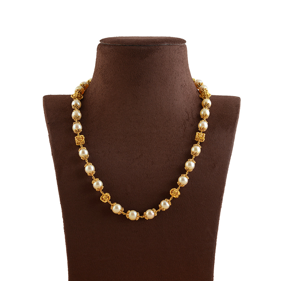 Beautiful South Sea Gold Pearl Necklace - Krishna Jewellers Pearls and Gems