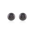 Classic black Pearl Stud Earrings (Dark-Toned Freshwater Pearl Ear Studs)