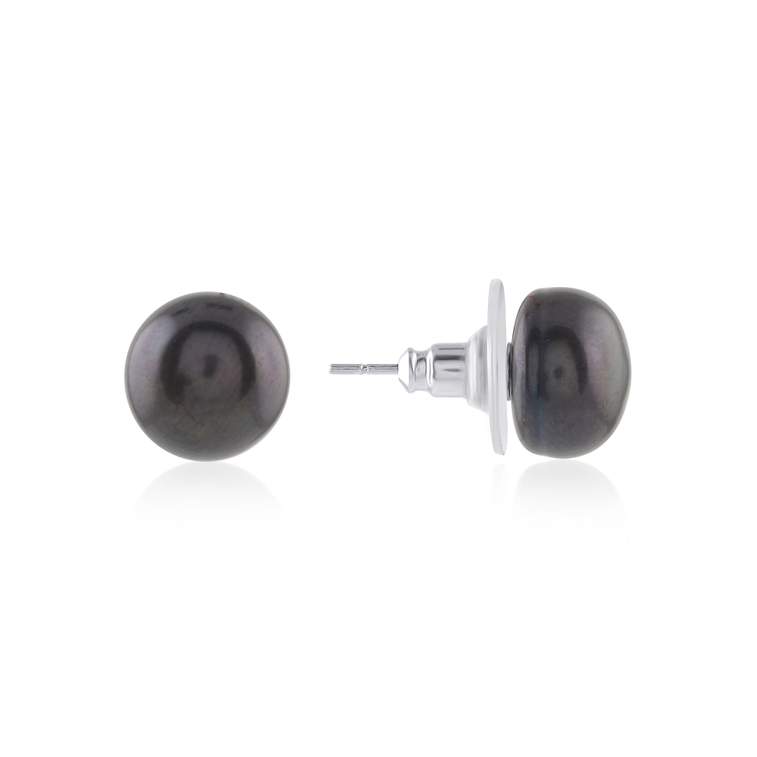 classic Stud Earrings in button pearl ,Timeless Style - Krishna Jewellers Pearls and Gems
