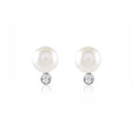 White Cultured Pearl Studs Earring