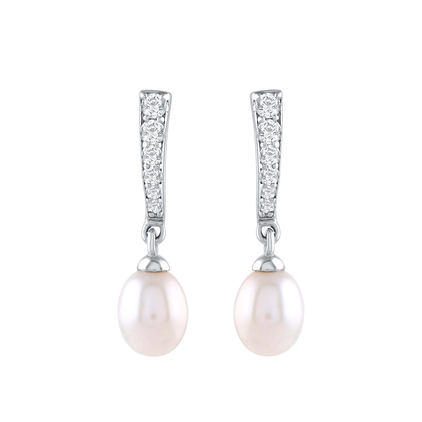 Drizzle Pearl Drop Earrings - Krishna Jewellers Pearls and Gems