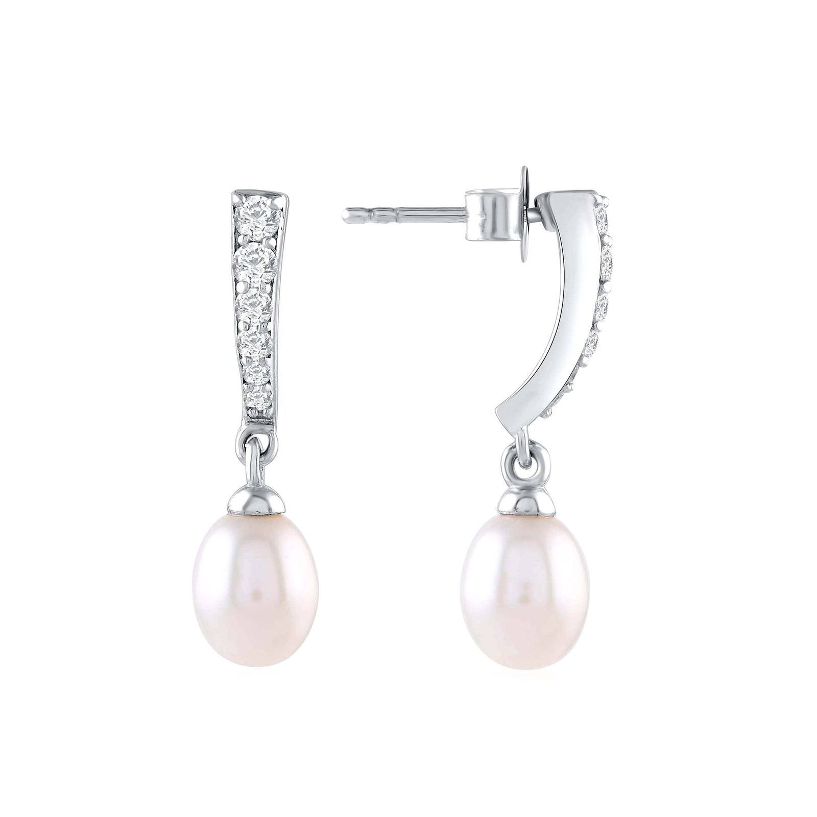 Drizzle Pearl Drop Earrings - Krishna Jewellers Pearls and Gems