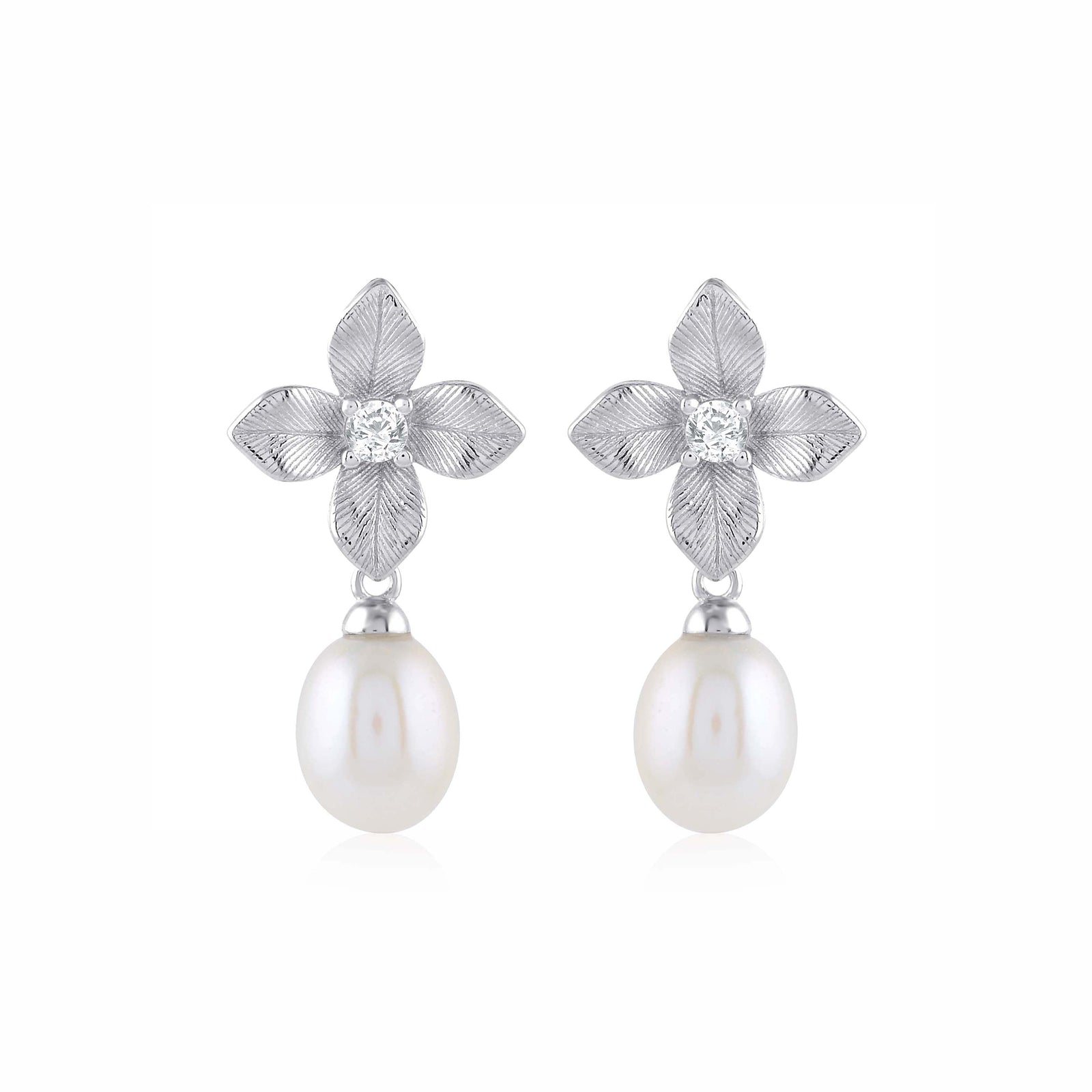 Blossom Pearl Earrings - Krishna Jewellers Pearls and Gems