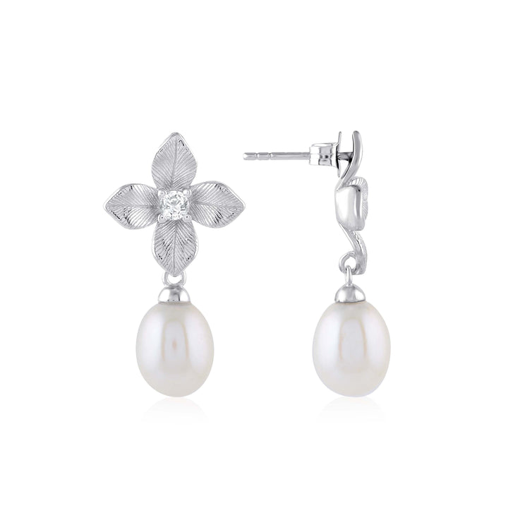 Blossom Pearl Earrings - Krishna Jewellers Pearls and Gems