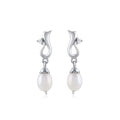 Lustrous Essence: Freshwater Pearl Drop Earrings