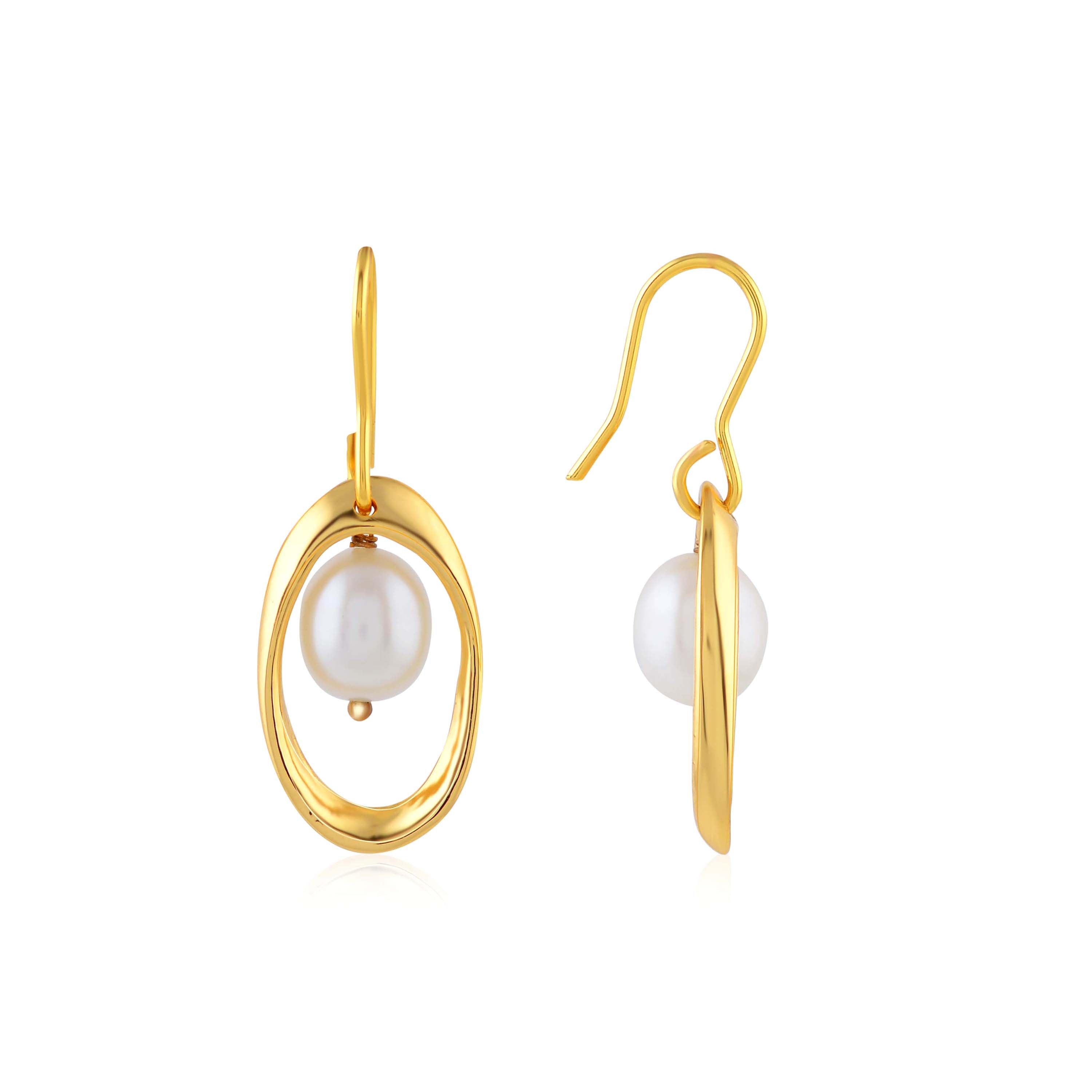 Drop Pearl hanging Pearl Earrings - Krishna Jewellers Pearls and Gems