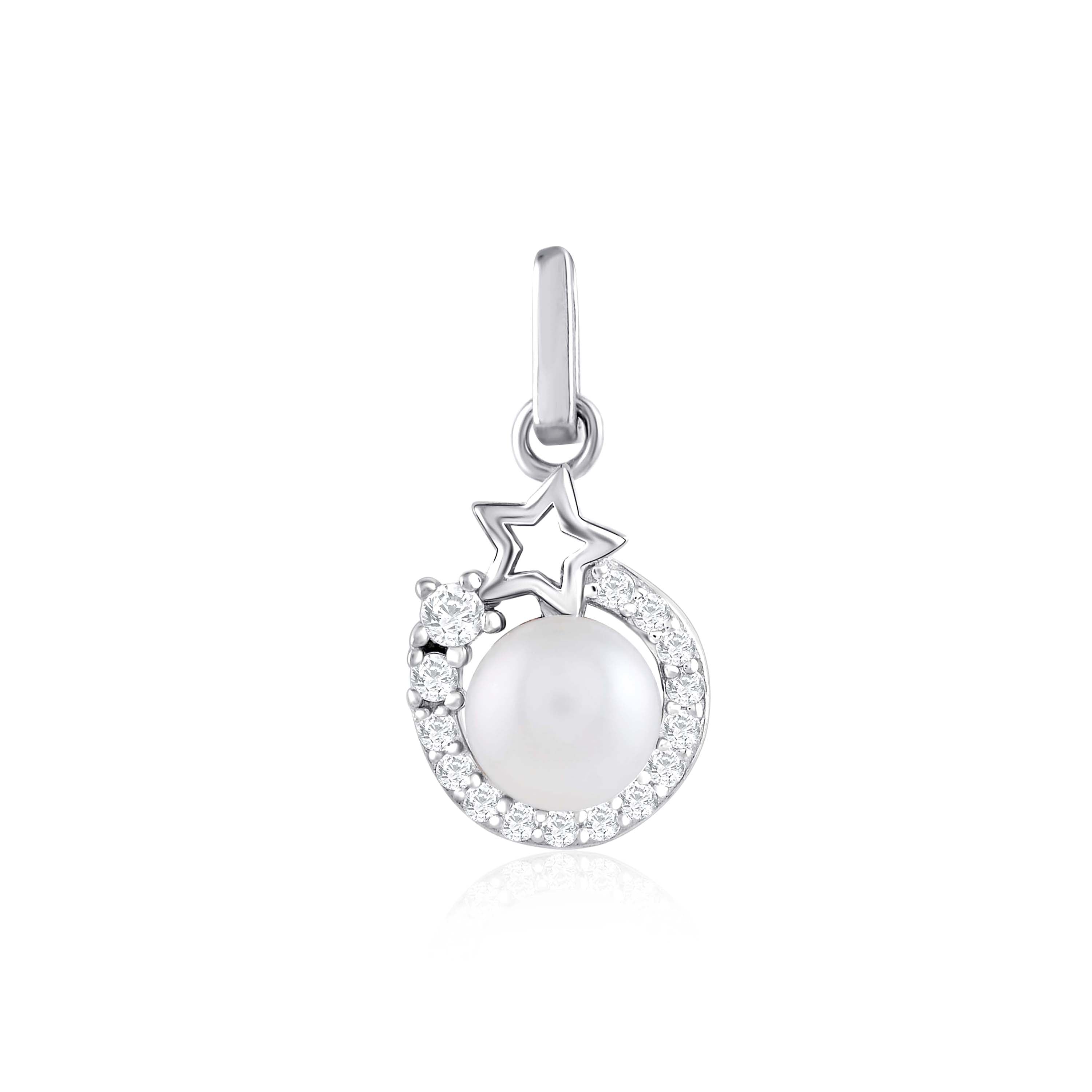 Button Pearl Studs In Captivating Star Designs - Krishna Jewellers Pearls and Gems