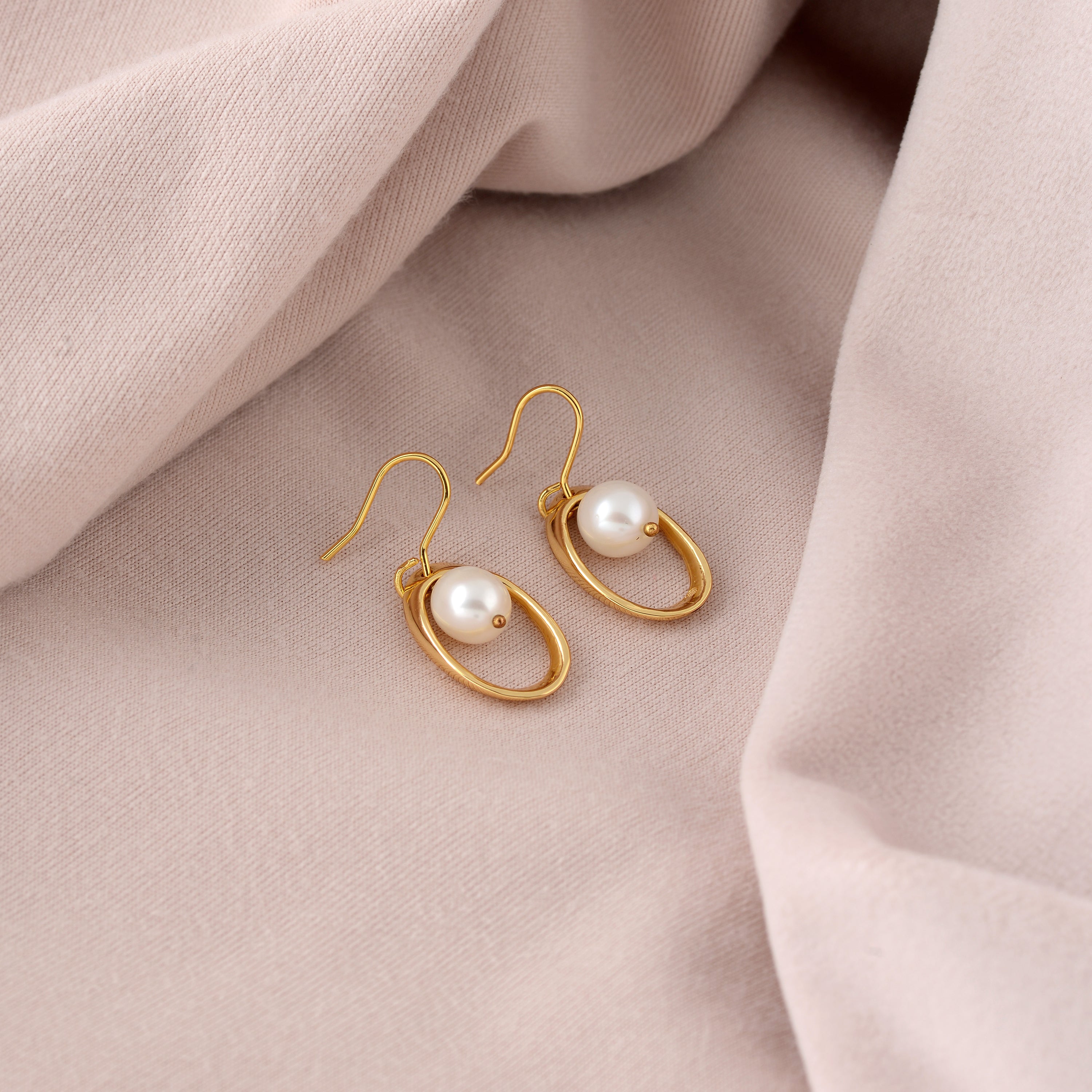 Drop Pearl hanging Pearl Earrings - Krishna Jewellers Pearls and Gems