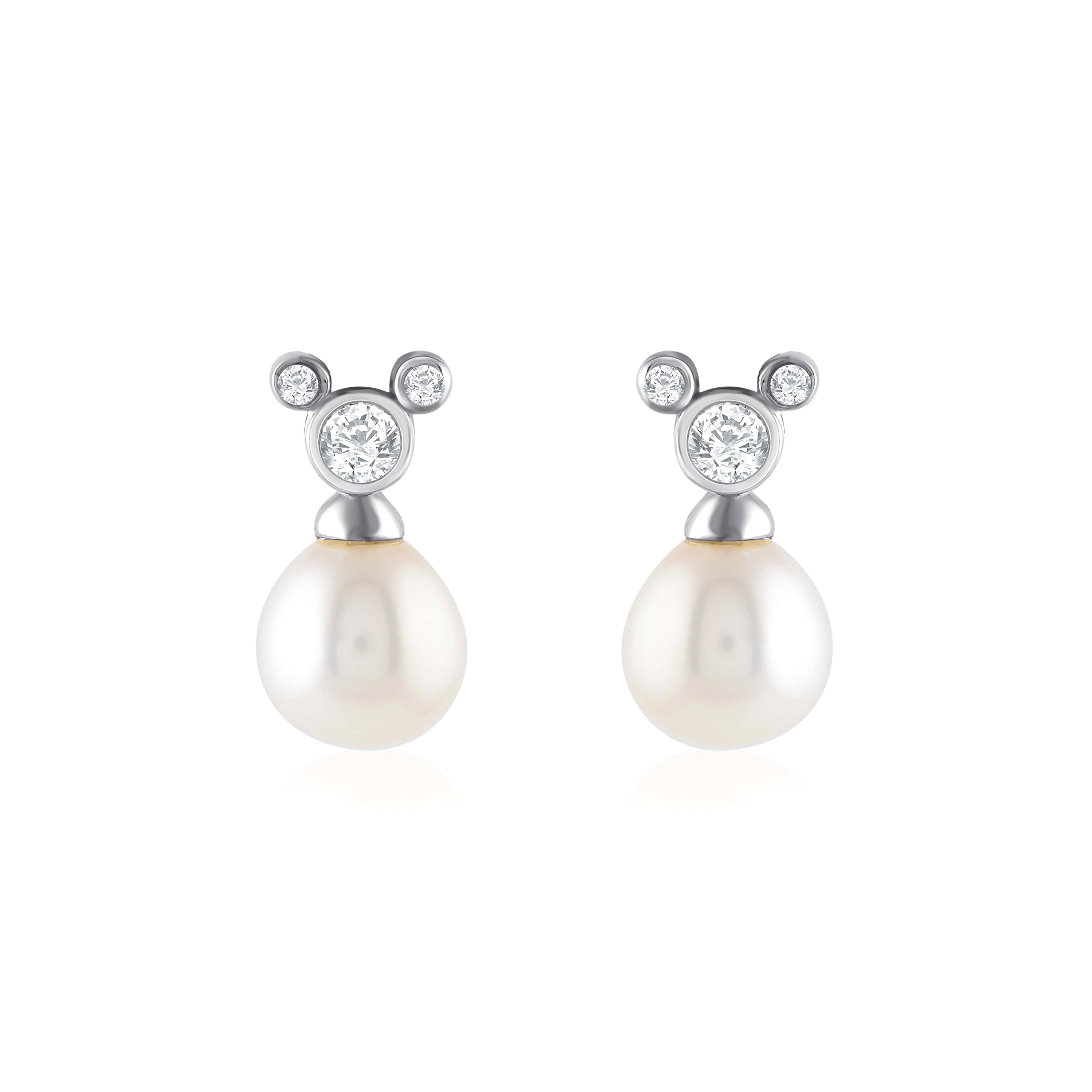 Classic Pretty White Pearl Stud Earring - Krishna Jewellers Pearls and Gems