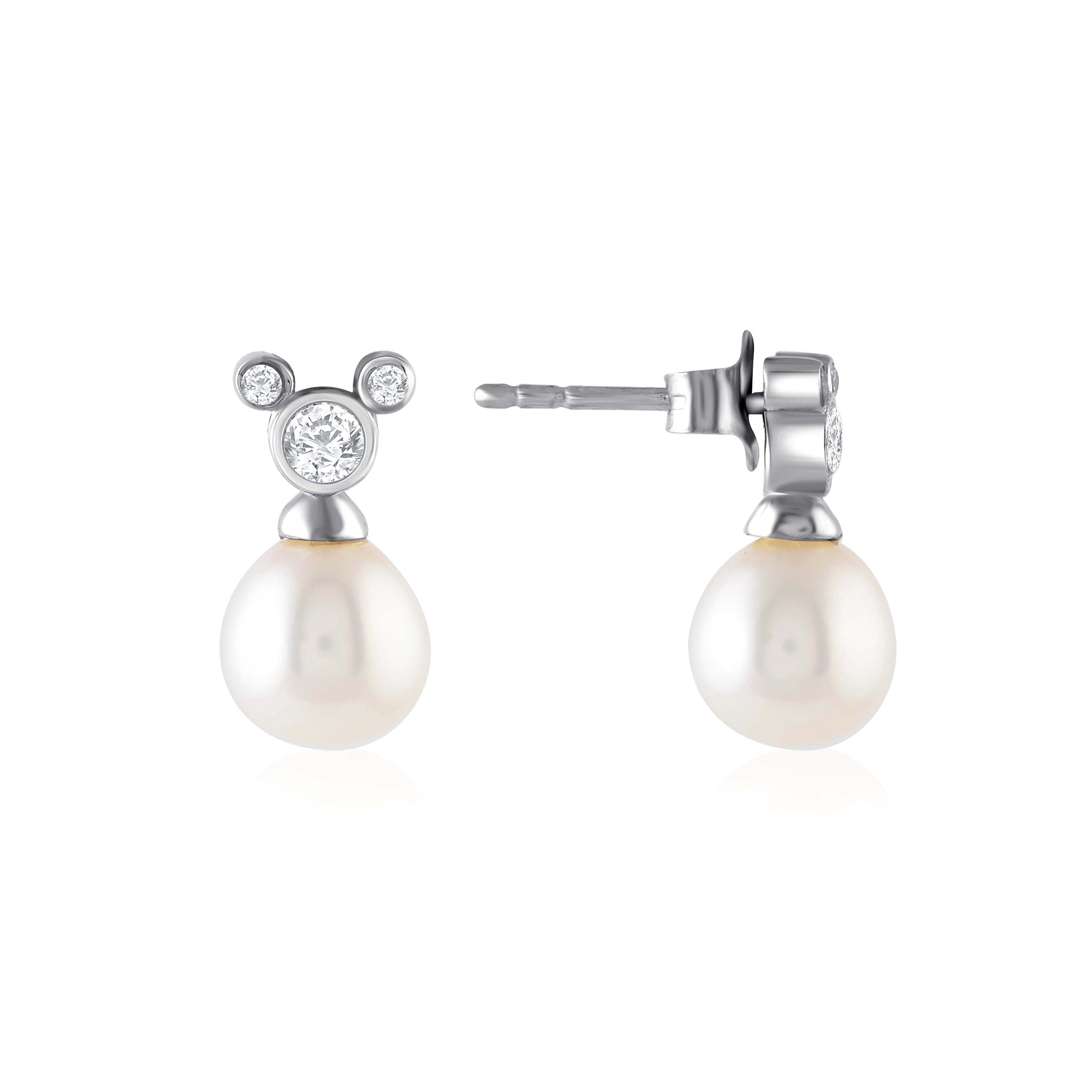 Classic Pretty White Pearl Stud Earring - Krishna Jewellers Pearls and Gems