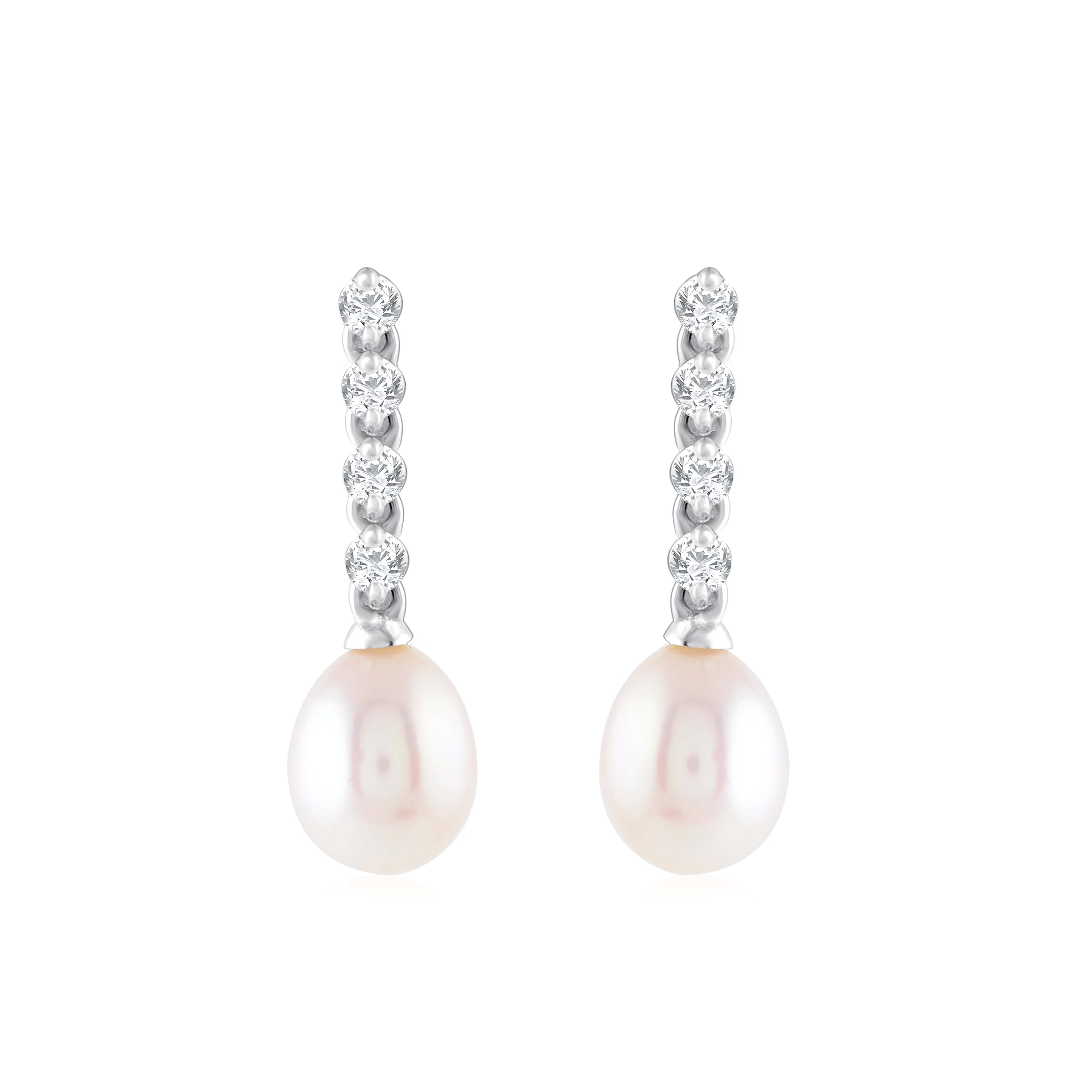 Elegant Dangler Pearl Earrings - Krishna Jewellers Pearls and Gems