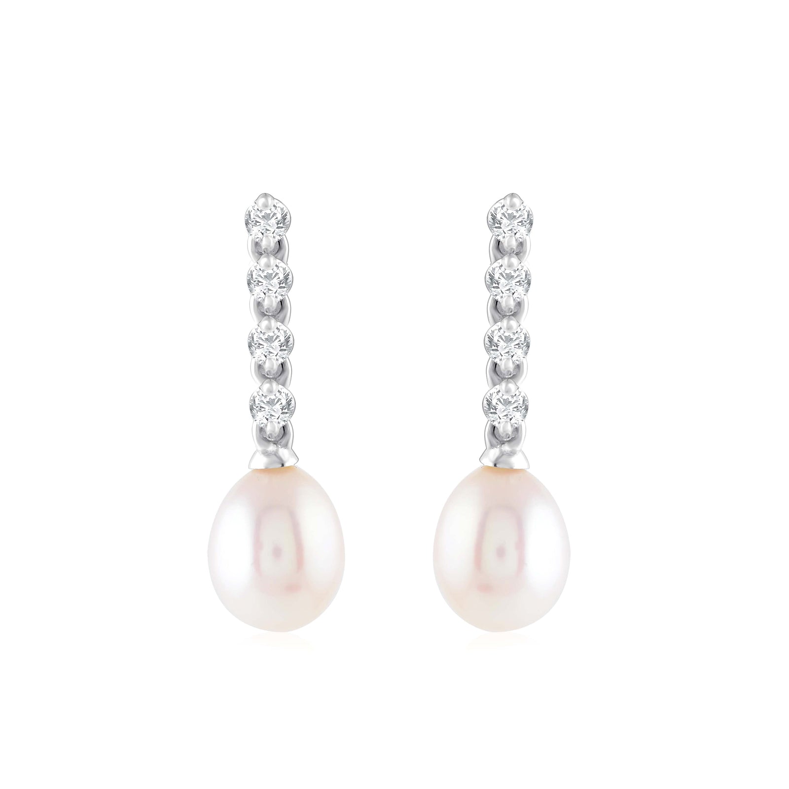 Elegant Dangler Pearl Earrings - Krishna Jewellers Pearls and Gems