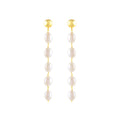 Cultured Pearl Earrings in Gold Plated Sterling Silver