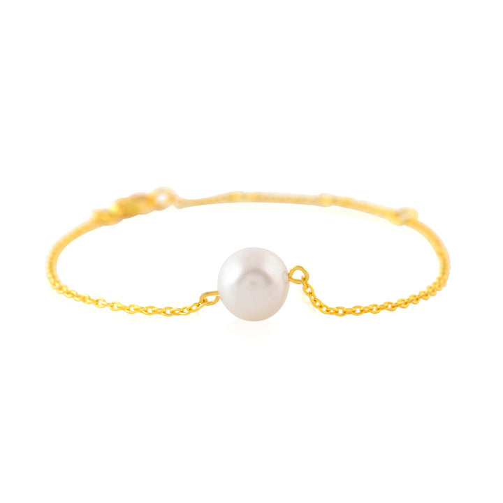 Elegant Single Pearl Bracelet – Delicate & Graceful Design