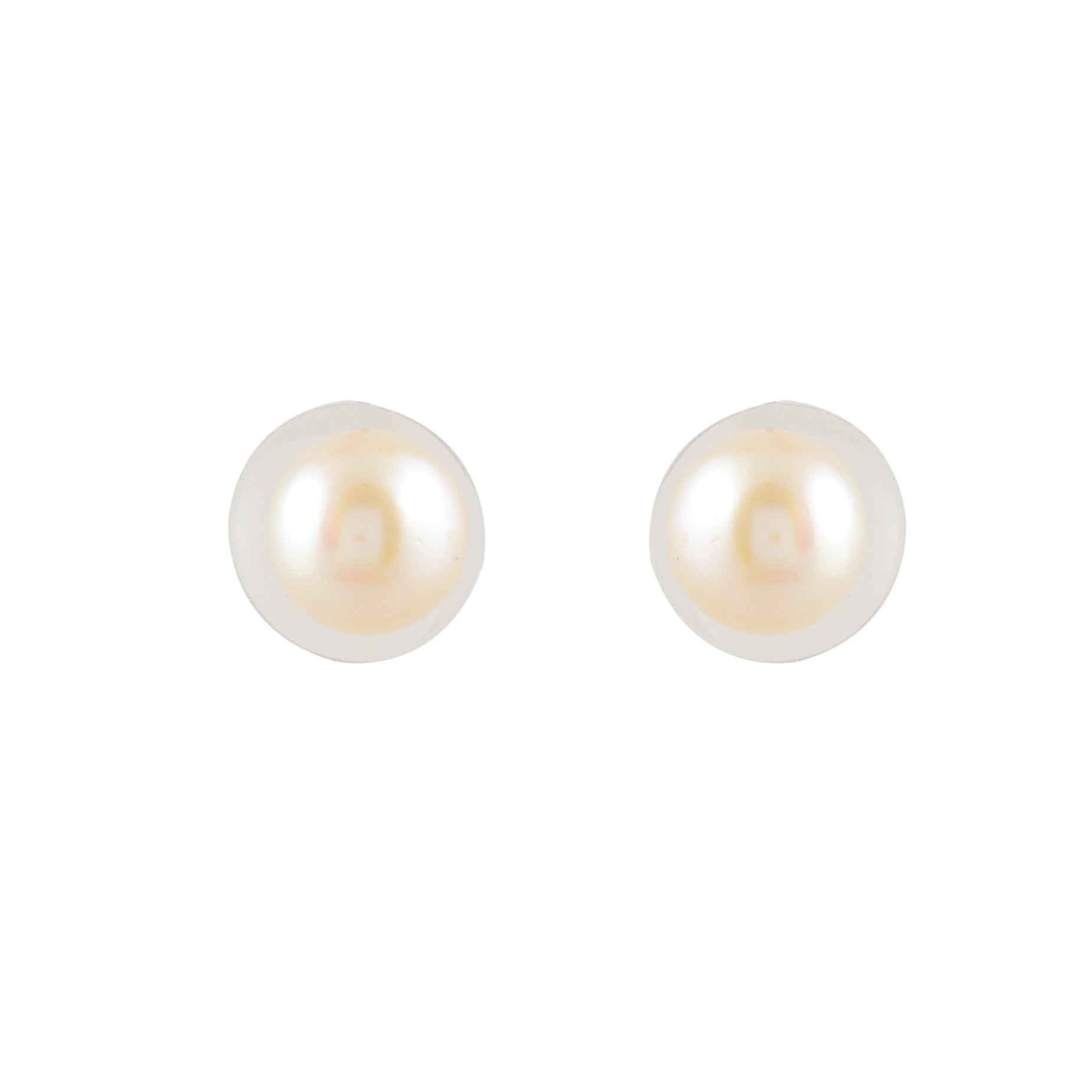 Essential Pearl Stud Duo – Classic White & Midnight Black