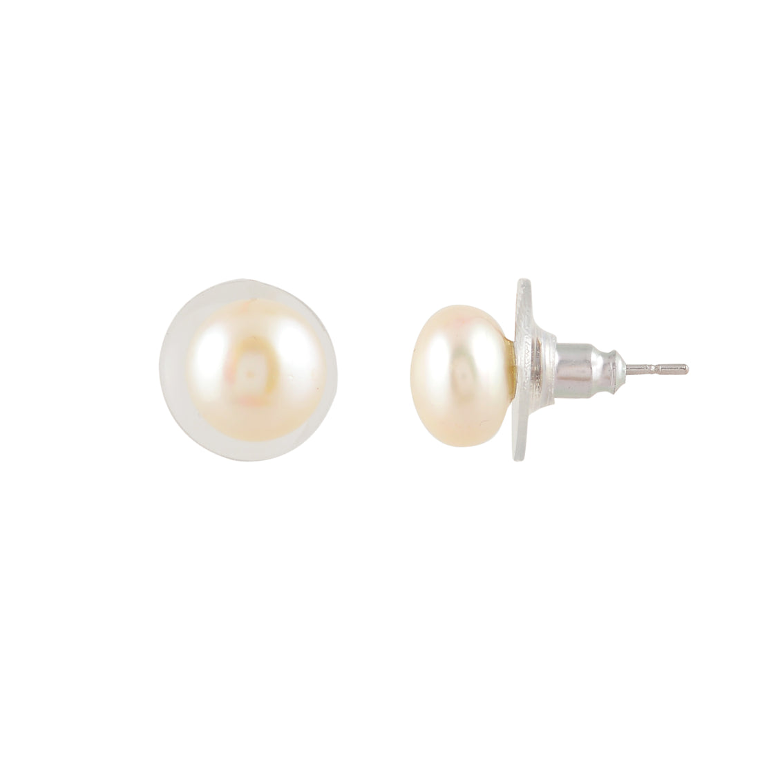 Essential Pearl Stud Duo – Classic White & Midnight Black