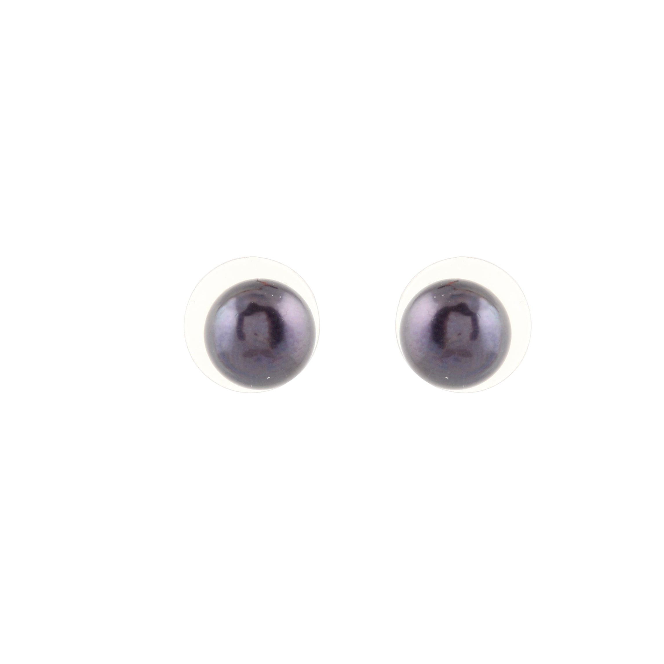 Essential Pearl Stud Duo – Classic White & Midnight Black