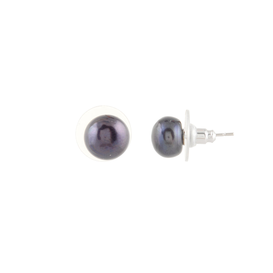 Essential Pearl Stud Duo – Classic White & Midnight Black