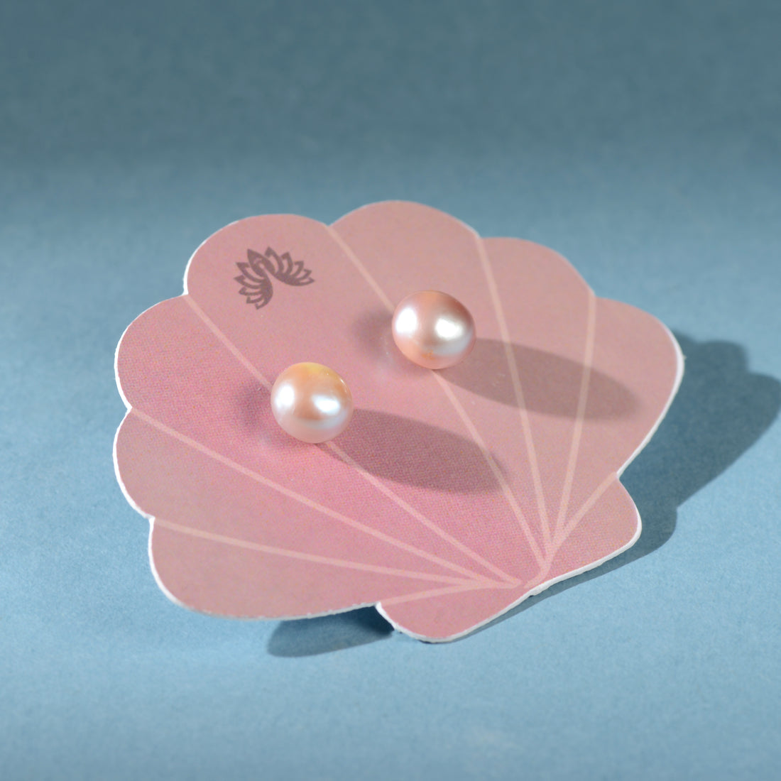 Signature White & Pink Pearl Stud Set