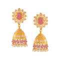Gold Pearl Jhumka Earrings | JGPT4107