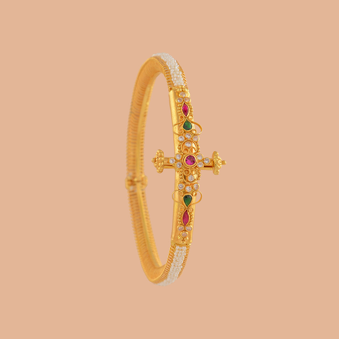 Eccentric 22K Gold Bangles - Krishna Jewellers Pearls and Gems