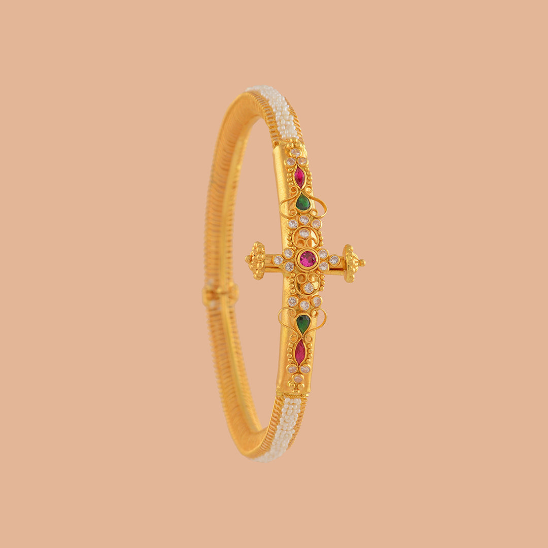 Eccentric 22K Gold Bangles - Krishna Jewellers Pearls and Gems