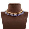 Beauteous Gold Pearl Necklace