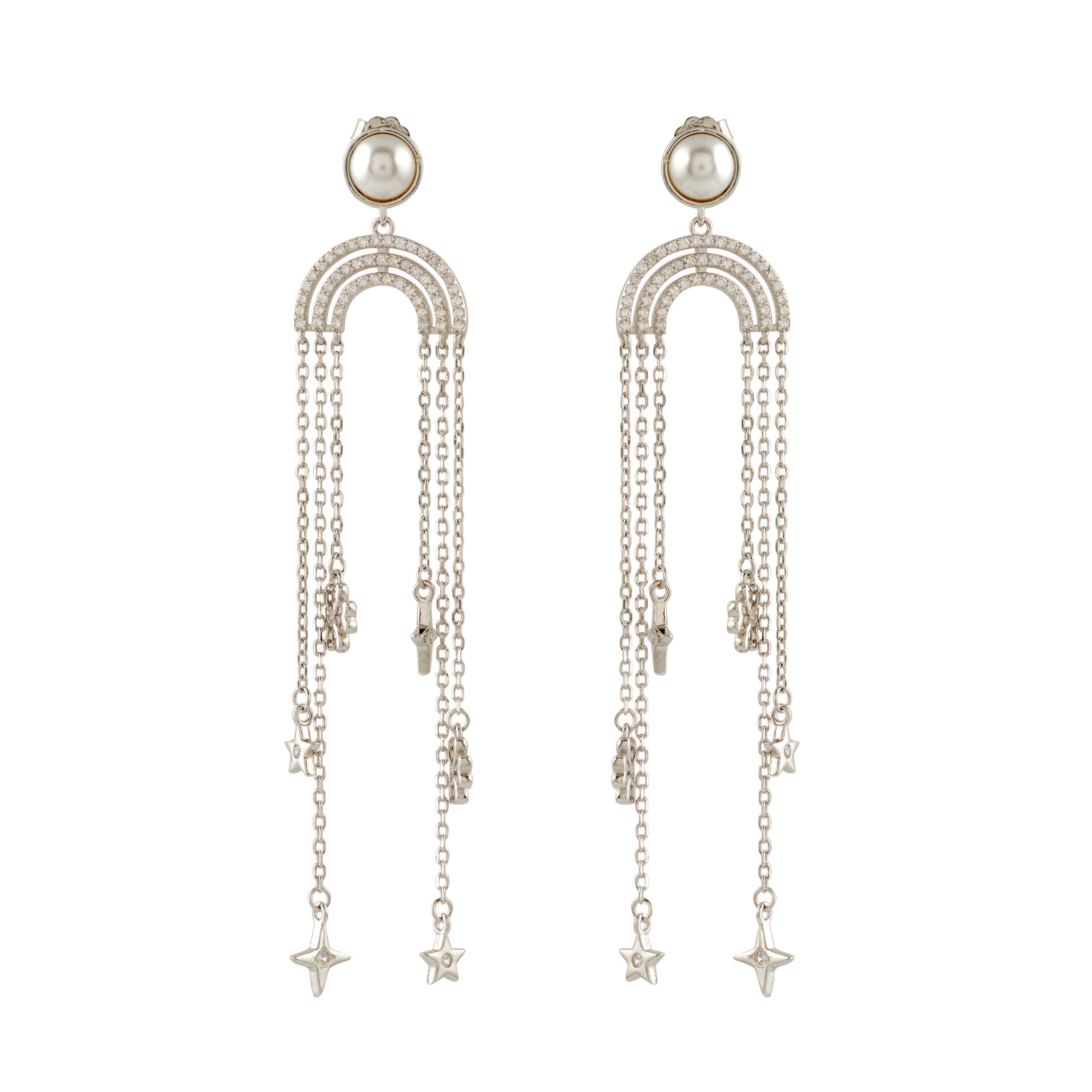 92.5 Silver dangle earrings