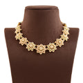 Exotic  Gold Kakamoti Necklace in Floral Motif