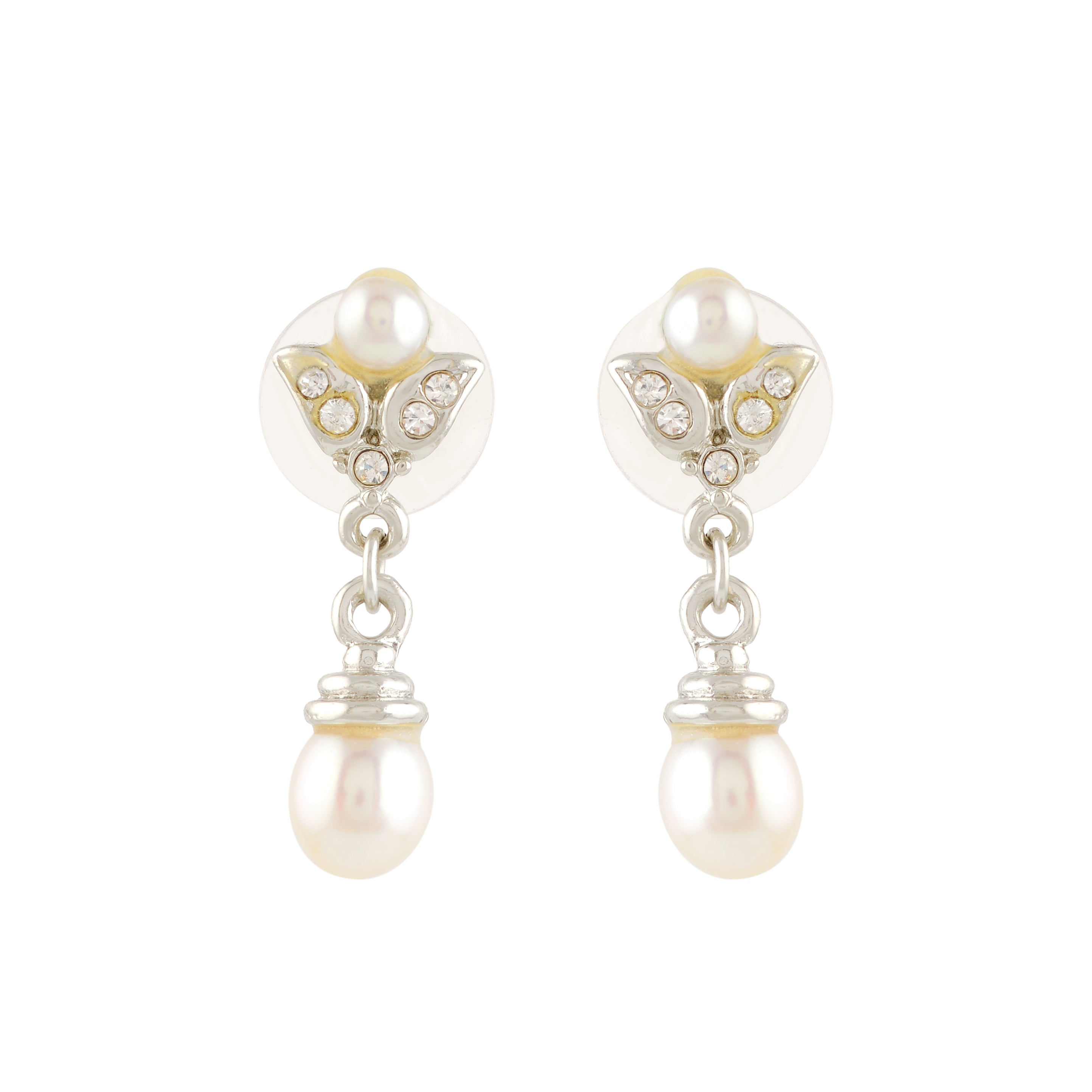 Elegant White Freshwater Pearl Earrings