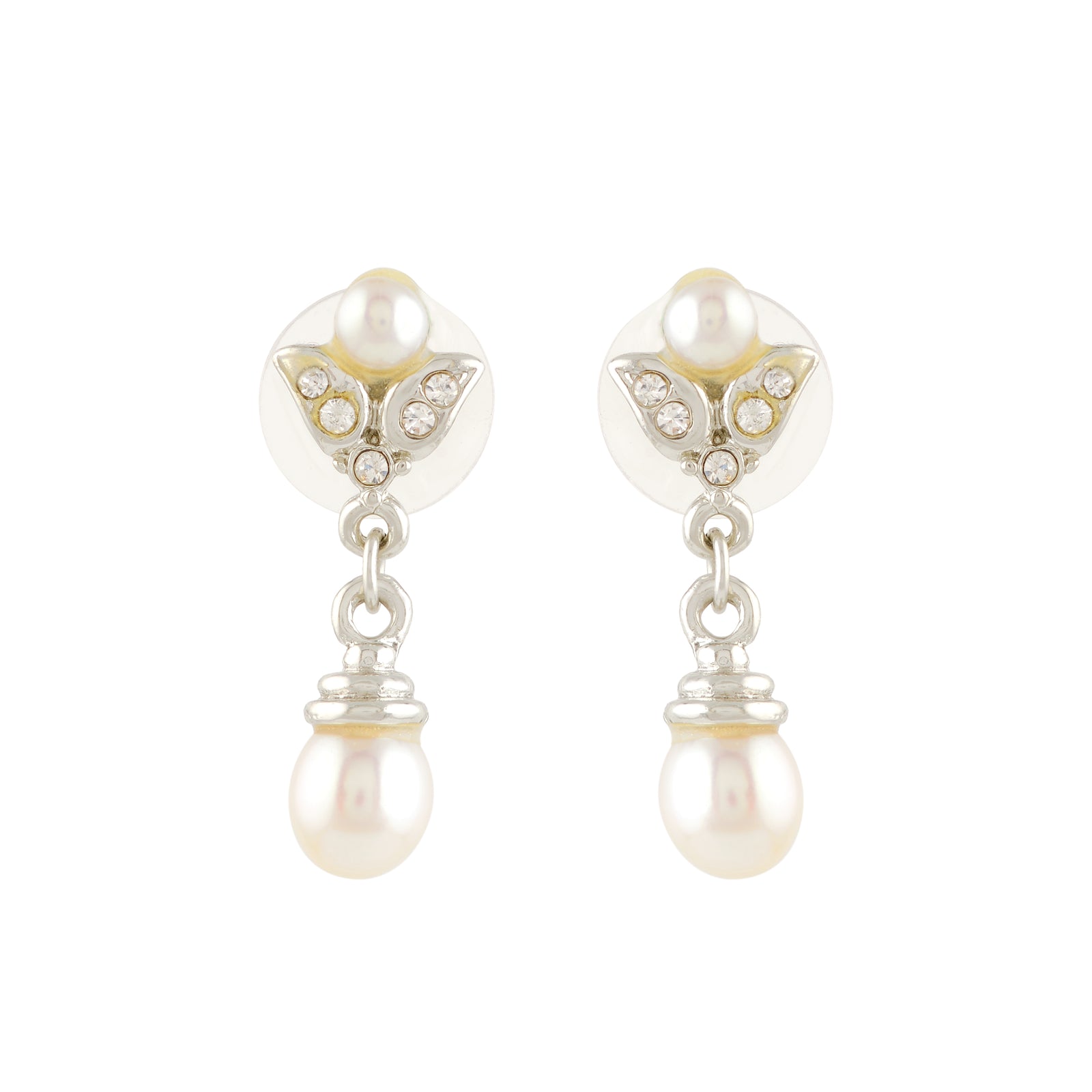Elegant White Freshwater Pearl Earrings