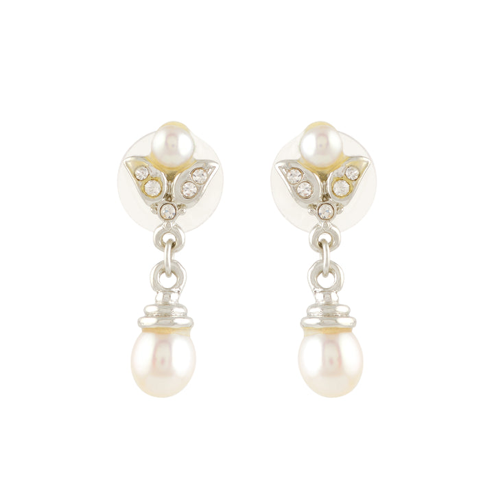 Elegant White Freshwater Pearl Earrings