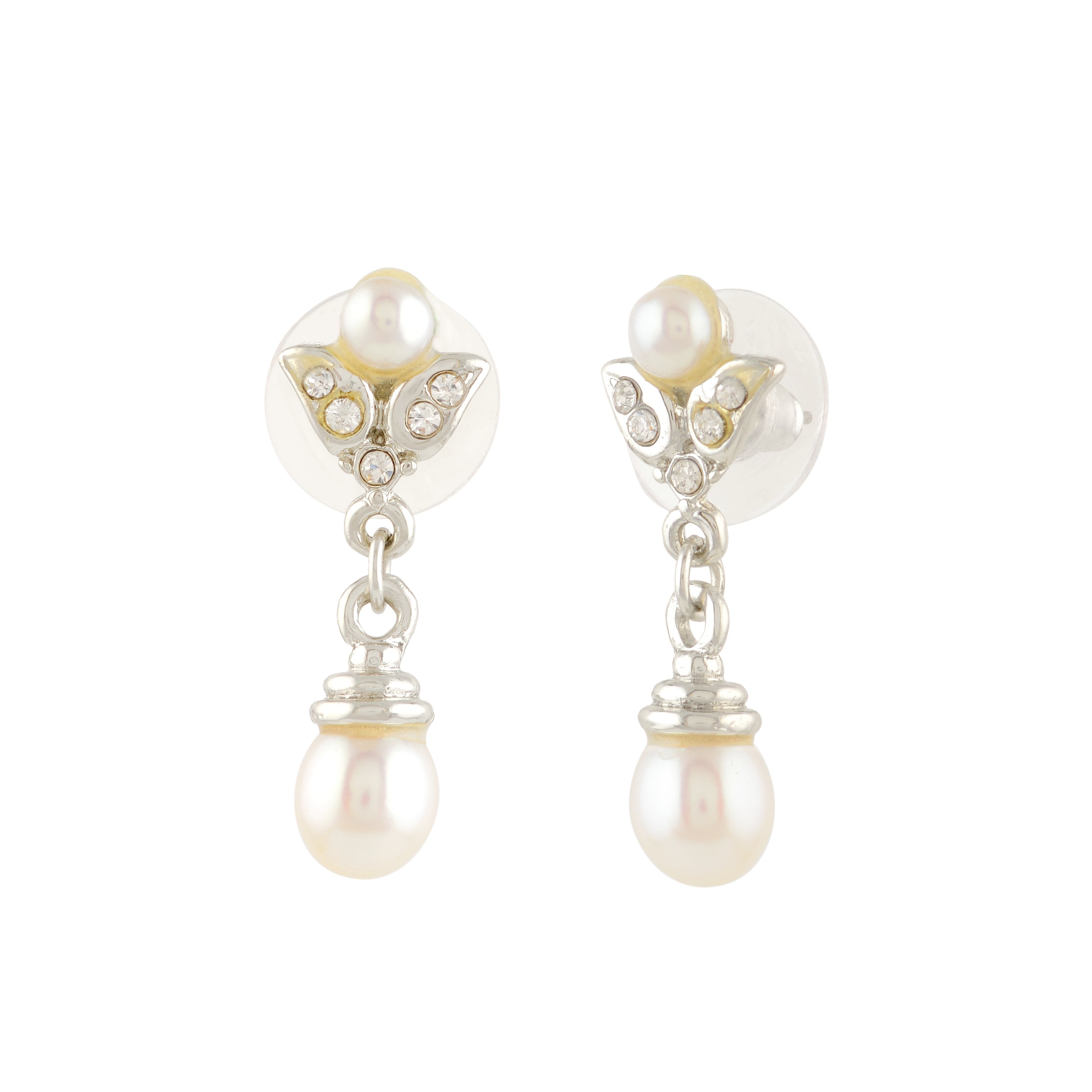 Elegant White Freshwater Pearl Earrings